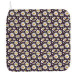 Watercolor White Daisy Pattern Print Hand Towel