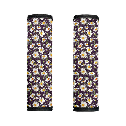 Watercolor White Daisy Pattern Print Handle Covers