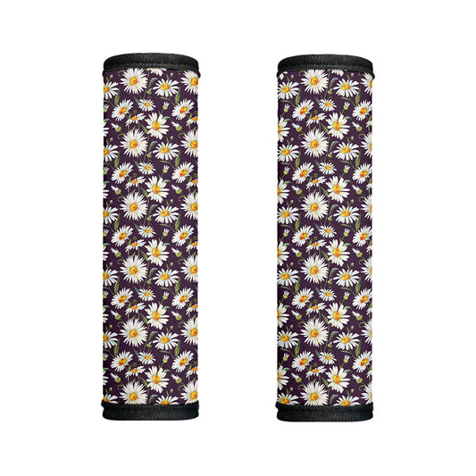 Watercolor White Daisy Pattern Print Handle Covers