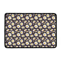 Watercolor White Daisy Pattern Print Kitchen Mat