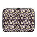 Watercolor White Daisy Pattern Print Laptop Sleeve