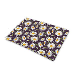 Watercolor White Daisy Pattern Print Pet Cooling Mat Cover