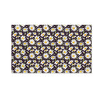Watercolor White Daisy Pattern Print Polyester Flag