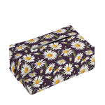 Watercolor White Daisy Pattern Print Rectangle Tissue Box Cover