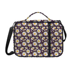 Watercolor White Daisy Pattern Print Shoulder Strap Bible Bag