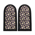 Watercolor White Daisy Pattern Print Skillet Handle Cover