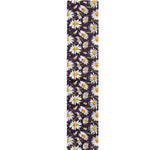 Watercolor White Daisy Pattern Print Table Runner