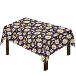 Watercolor White Daisy Pattern Print Tablecloth