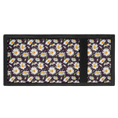 Watercolor White Daisy Pattern Print Trifold Wallet