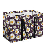 Watercolor White Daisy Pattern Print Utility Tote Bag