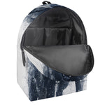 Watercolor Wolf Portrait Print Backpack