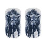 Watercolor Wolf Portrait Print Bar Stool Covers