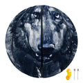 Watercolor Wolf Portrait Print Basketball