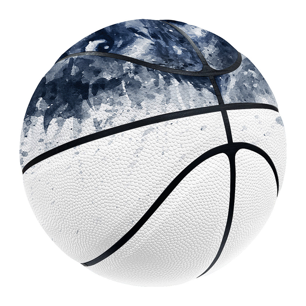 Watercolor Wolf Portrait Print Basketball