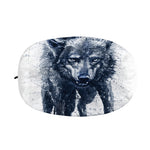 Watercolor Wolf Portrait Print Car Side Mirror Covers