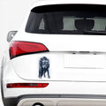 Watercolor Wolf Portrait Print Car Sticker