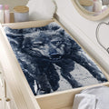 Watercolor Wolf Portrait Print Changing Pad Cover