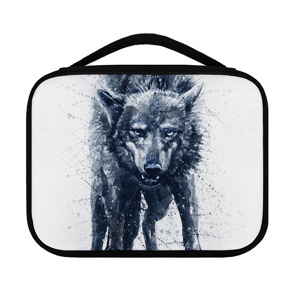 Watercolor Wolf Portrait Print Classic Bible Case