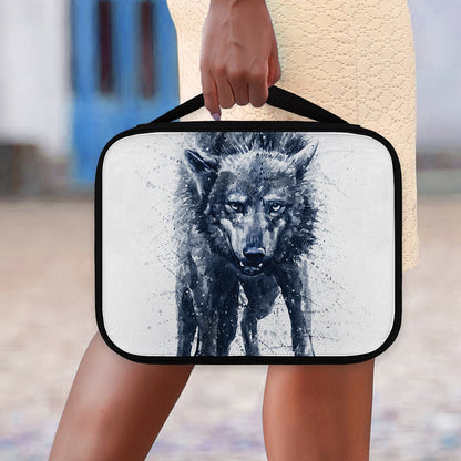 Watercolor Wolf Portrait Print Classic Bible Case