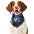 Watercolor Wolf Portrait Print Dog Bandana
