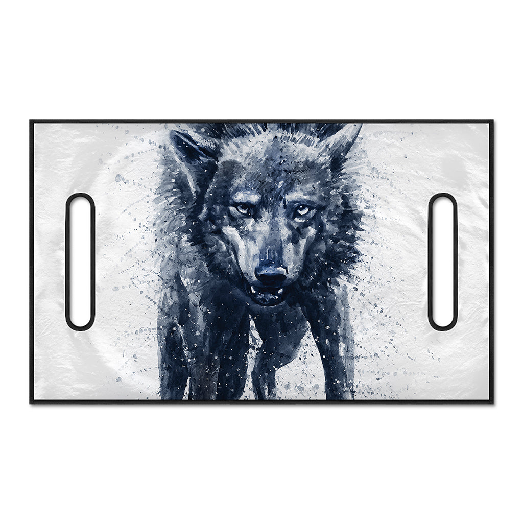 Watercolor Wolf Portrait Print Golf Cart Seat Cover