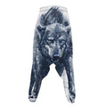 Watercolor Wolf Portrait Print Hammer Pants