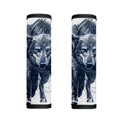 Watercolor Wolf Portrait Print Handle Covers
