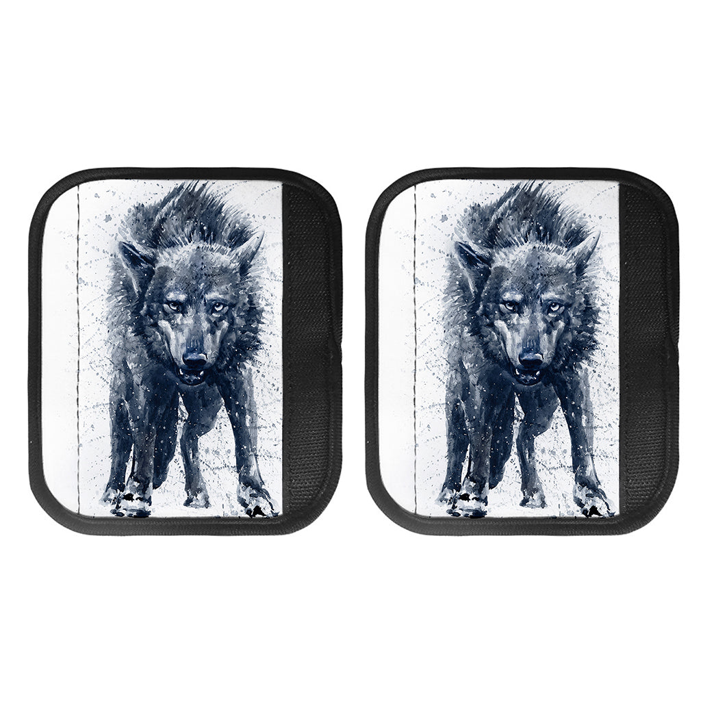 Watercolor Wolf Portrait Print Handle Covers