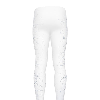 Watercolor Wolf Portrait Print Men's leggings
