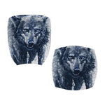 Watercolor Wolf Portrait Print Office Chair Cover