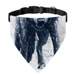 Watercolor Wolf Portrait Print Over The Collar Dog Bandana