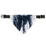 Watercolor Wolf Portrait Print Over The Collar Dog Bandana