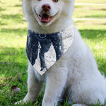 Watercolor Wolf Portrait Print Over The Collar Dog Bandana