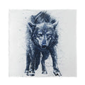 Watercolor Wolf Portrait Print Silk Bandana