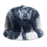 Watercolor Wolf Portrait Print Snapback Cap