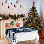 Watercolor Wolf Portrait Print Tablecloth