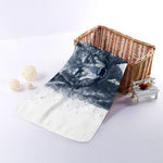 Watercolor Wolf Portrait Print Towel