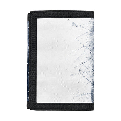 Watercolor Wolf Portrait Print Trifold Wallet