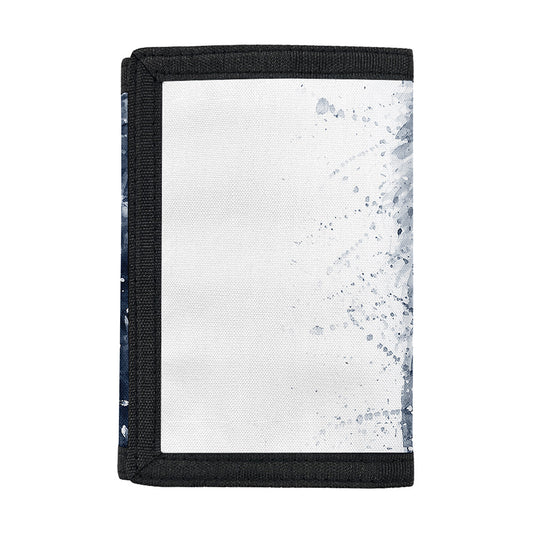 Watercolor Wolf Portrait Print Trifold Wallet