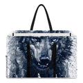 Watercolor Wolf Portrait Print Utility Tote Bag