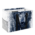 Watercolor Wolf Portrait Print Utility Tote Bag