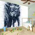 Watercolor Wolf Portrait Print Wall Sticker