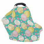 Watercolor Yarn Pattern Print Baby Seat Cover