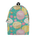 Watercolor Yarn Pattern Print School Backpack
