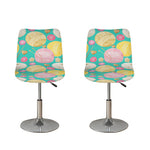 Watercolor Yarn Pattern Print Bar Stool Covers