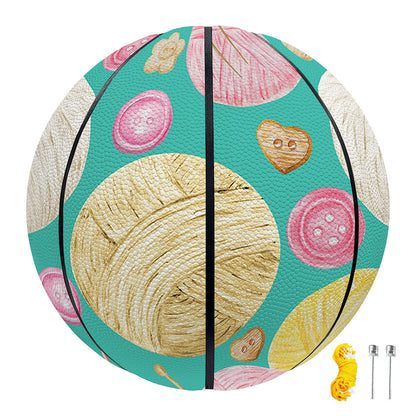 Watercolor Yarn Pattern Print Basketball