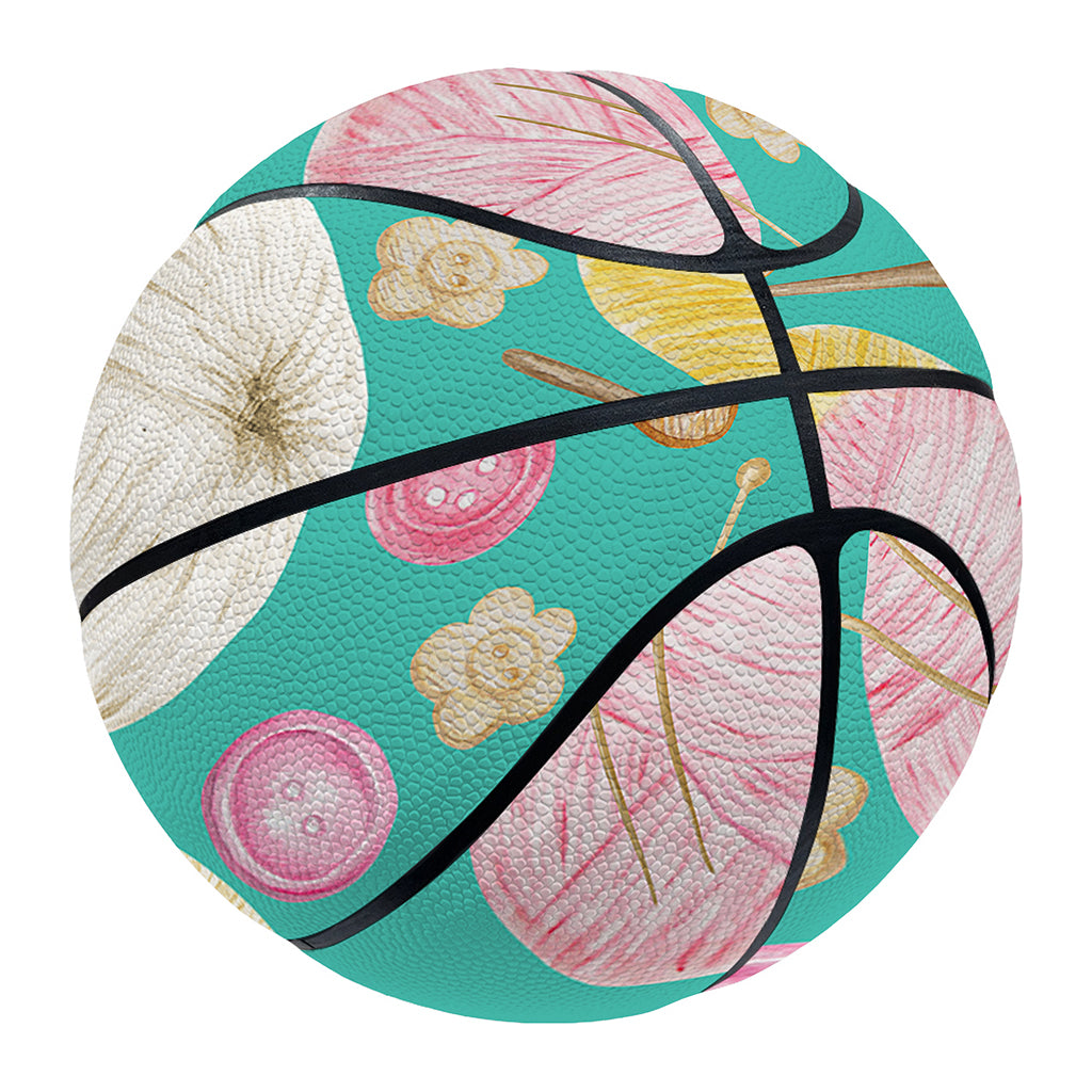 Watercolor Yarn Pattern Print Basketball