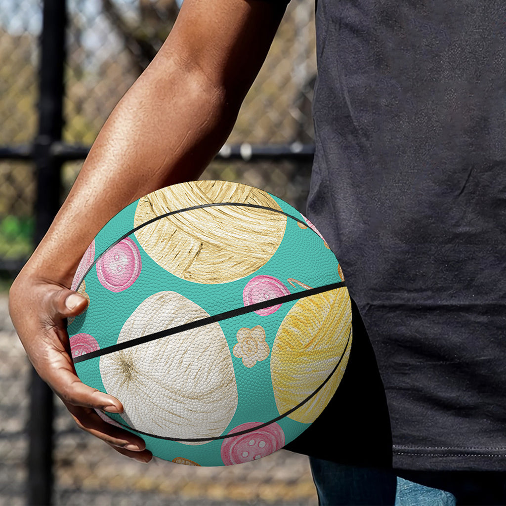 Watercolor Yarn Pattern Print Basketball