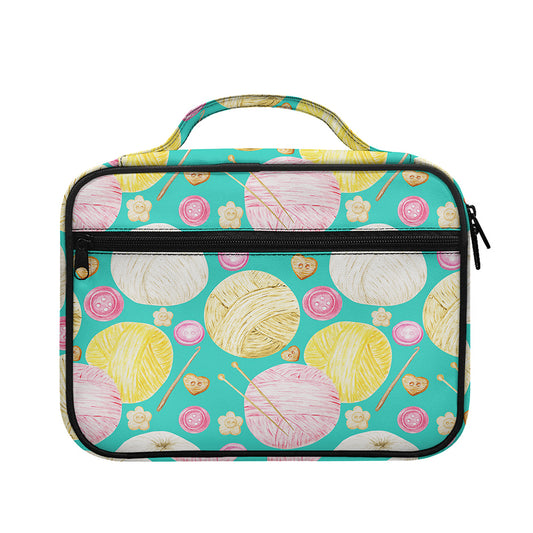 Watercolor Yarn Pattern Print Briefcase Bible Bag
