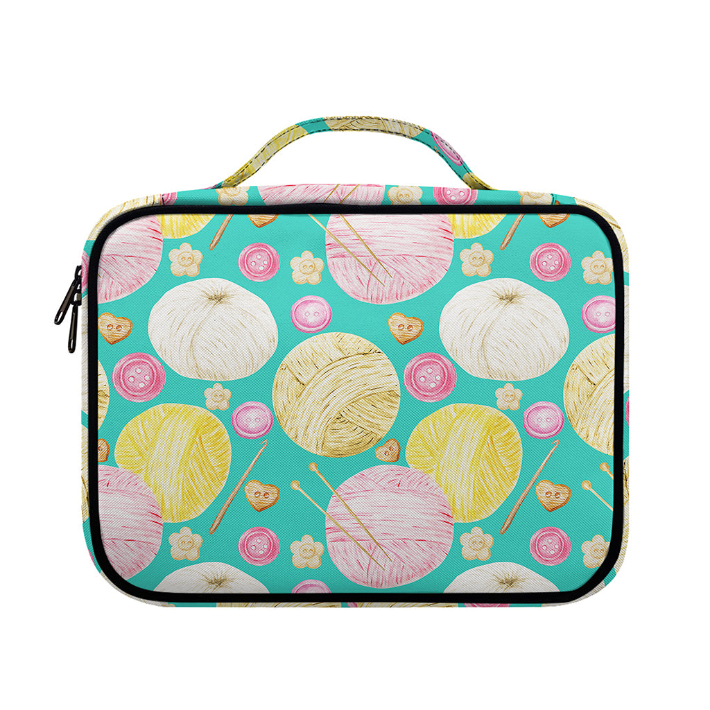 Watercolor Yarn Pattern Print Briefcase Bible Bag